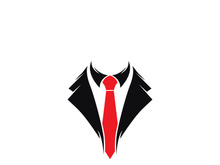 Vector coat tie for business design