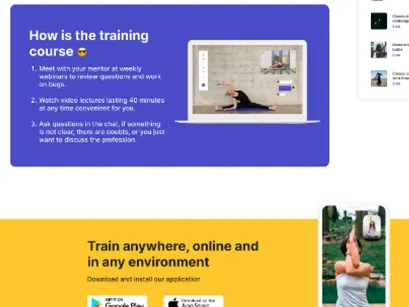 WebSite Template Skyfit For Figma And Photoshop