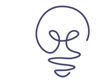 Continuous one line art drawing of idea (light bulb). Concept of idea emergence. Vector illustration.