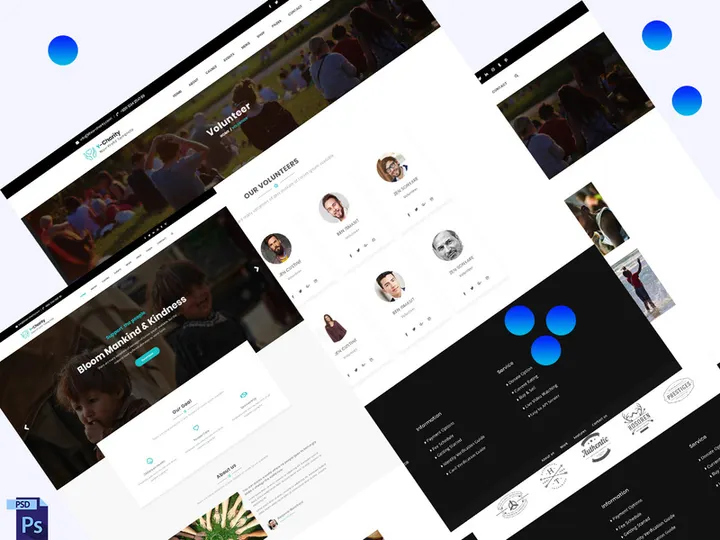 Y- Charity - Multi Page UI Templates