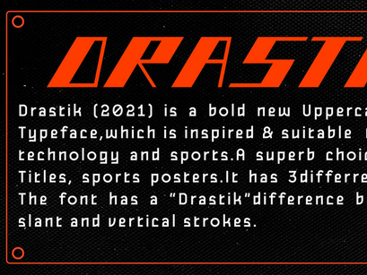 Drastik Free Display Typeface