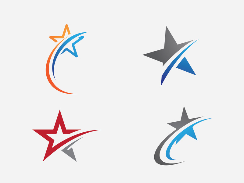 Star logo design template vector