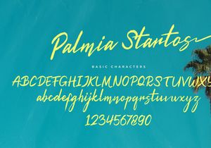 Palmia Startos | Retro Brush Script