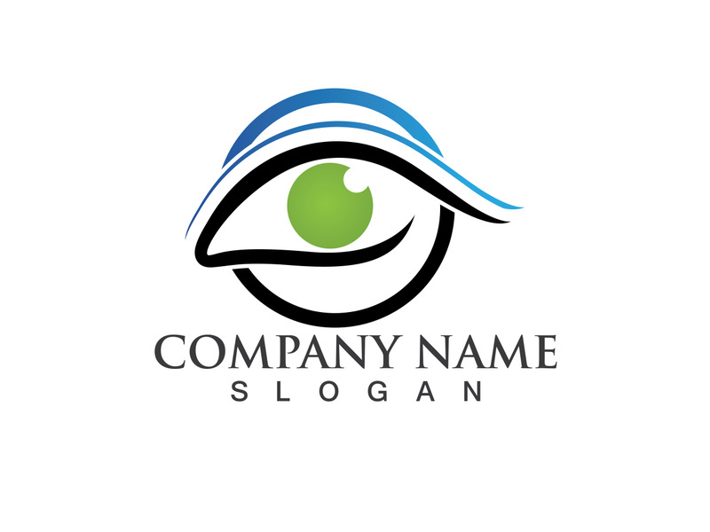 Eye Care vector logo design