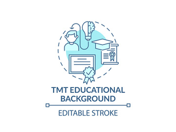 Tmt educational background concept icon preview picture