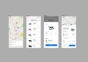 Weego E-hailing Mobile App UI Screens