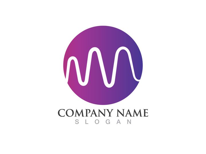 Sound wave equalizer logo vector