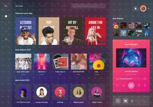 FM Music - Music Player Dashboard Saas App