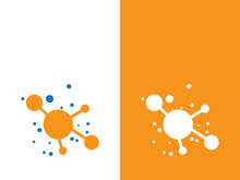 Molecule symbol logo template vector illustration design