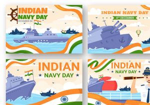 13 Indian Navy Day Illustration