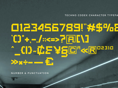 Techno Codex - Modern Futuristic Display Font