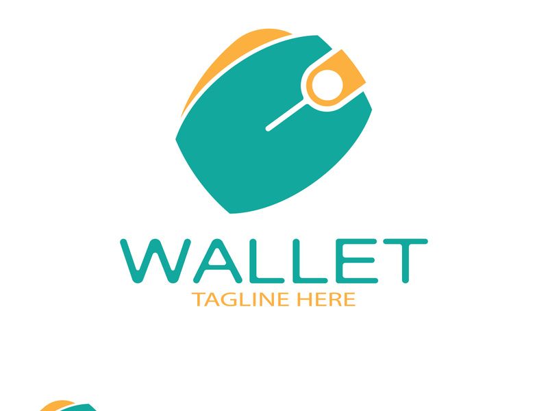 e wallet logo design illustration icon with a simple modern concept, for electronic wallets, digital money storage applications, digital savings, digital money transactions,vector