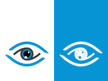 Branding identity corporate eye care vector logo design