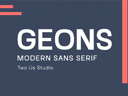 Geons - Modern Family Sans Serif