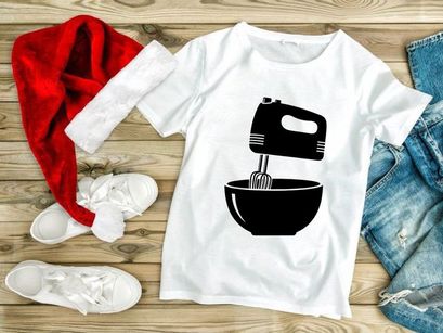 Hand Mixer and Bowl Solid Icon