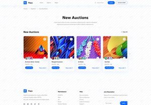 UI Kit de Página de Leilão NFT