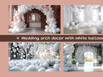Boho style wedding arch decor with flowers preview picture