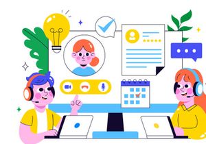 10 Remote Job Interview Illustration