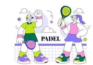 10 Padel Vector Illustration
