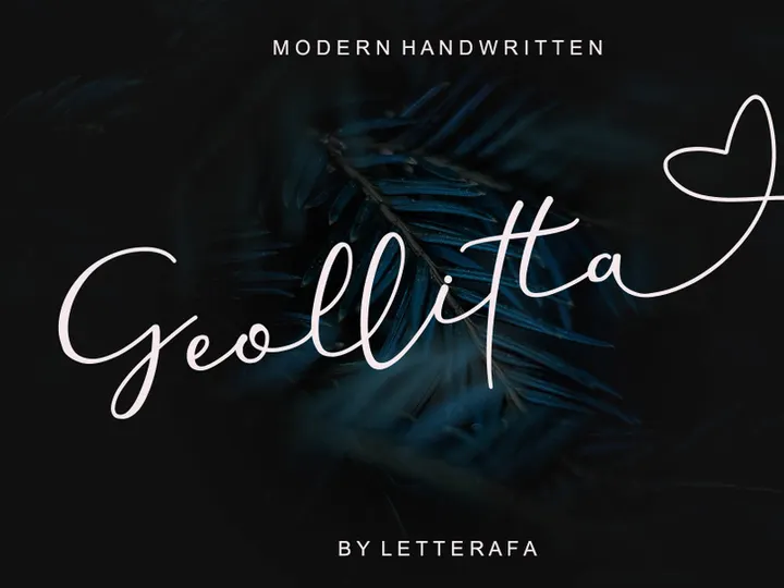 geollitta - Modern Handwritten Font