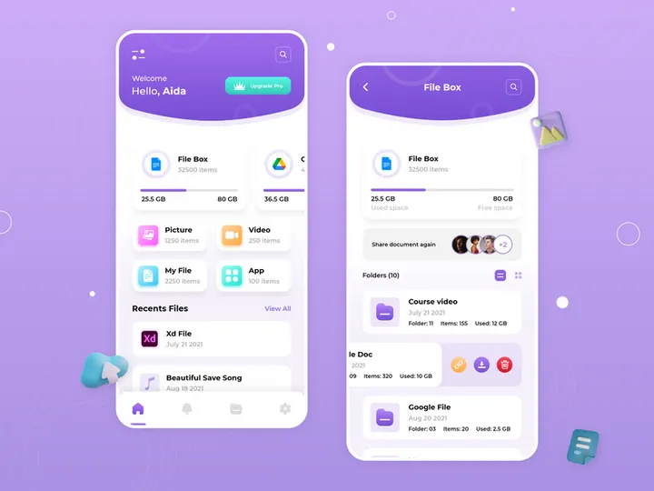 Online Cloud Storage App Design