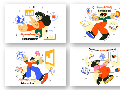 10 Augmented Reality Education Illustration