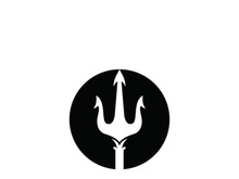 Trident Logo Template vector icon illustration design