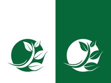 Green tree leaf nature logo images illustration design