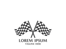 Race flag logo