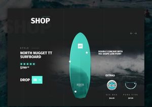 GoSurf: Free website template for surfing and travels