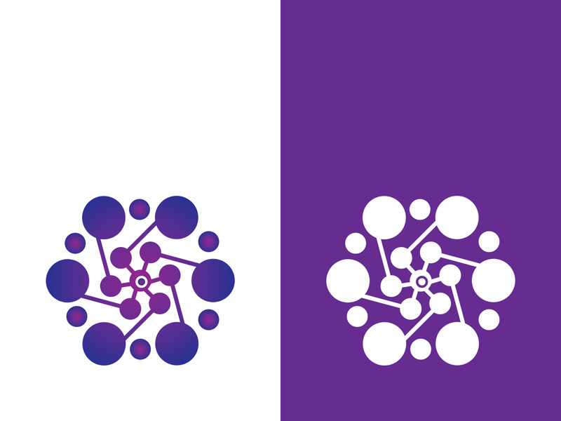 Molecule symbol logo template vector illustration design