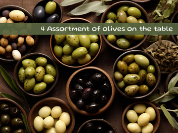 Assortment of olives on the table preview picture