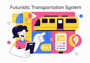 10 Futuristic Transportation System Illustration