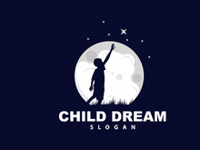 Dream Logo, Kid Dream Inspirational Design