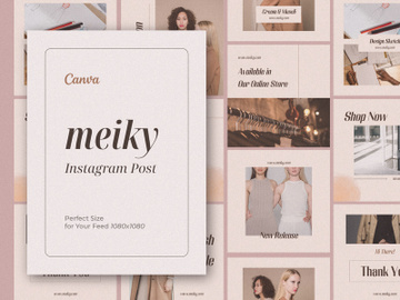 Meiky - Instagram Post Templates preview picture