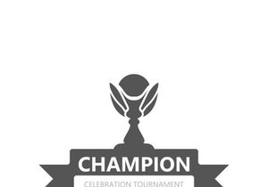 Trophy Logo winner, Sports Tournament Championship Cup Design. minimalist emblem sport, club shop simple icon
