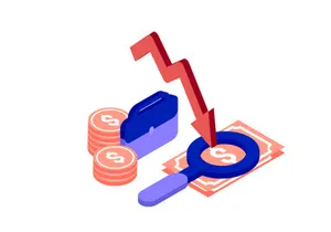 Recession Business isometric icon illustration