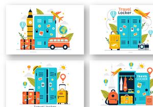 9 Travel Locker System Illustration