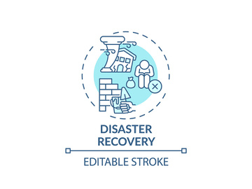 Disaster recovery concept icon preview picture