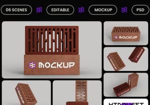 Brick Hole Mockup