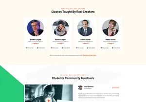 Online Education And LMS PSD Template
