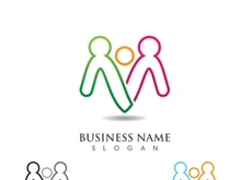 Community, network and social icon design template