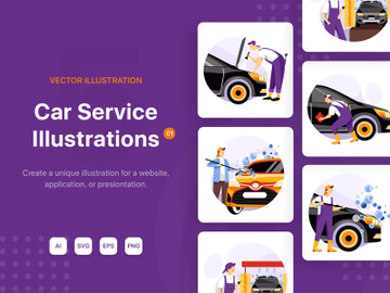 Car Service Illustrations_V01 preview picture
