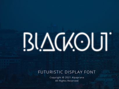 Blackout - Futuristic Display Font