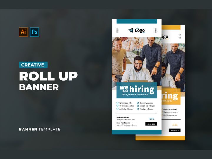Hiring Job Roll Up Banners