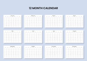 Monthly Calendar Landscape Printable Calendar Template Year 2022