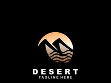 Desert wilderness logo outdoor adventure emblems, badges patches design element