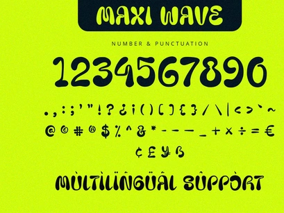 Maxi Wave - Display Font