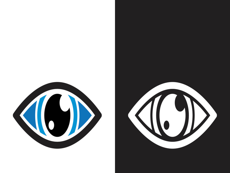 Branding identity corporate eye care vector logo design