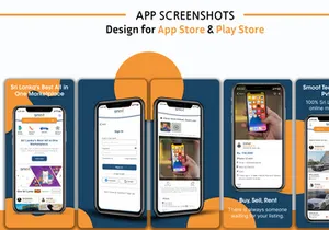 App store I Play store Screenshots design